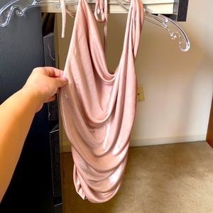 Sparkly Rose halter top